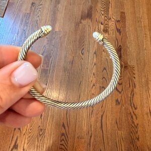 David Yurman Pearl Cable Flex Bracelet